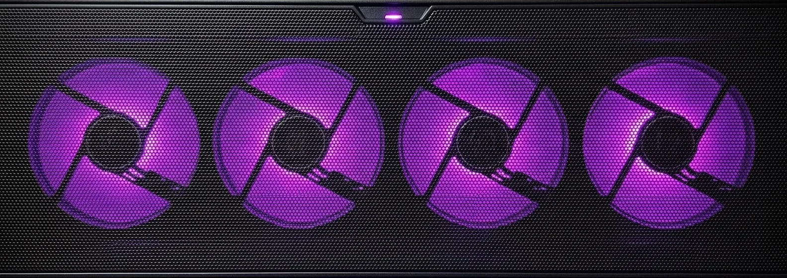ZYNEEX ARGB cooling fans close-up
